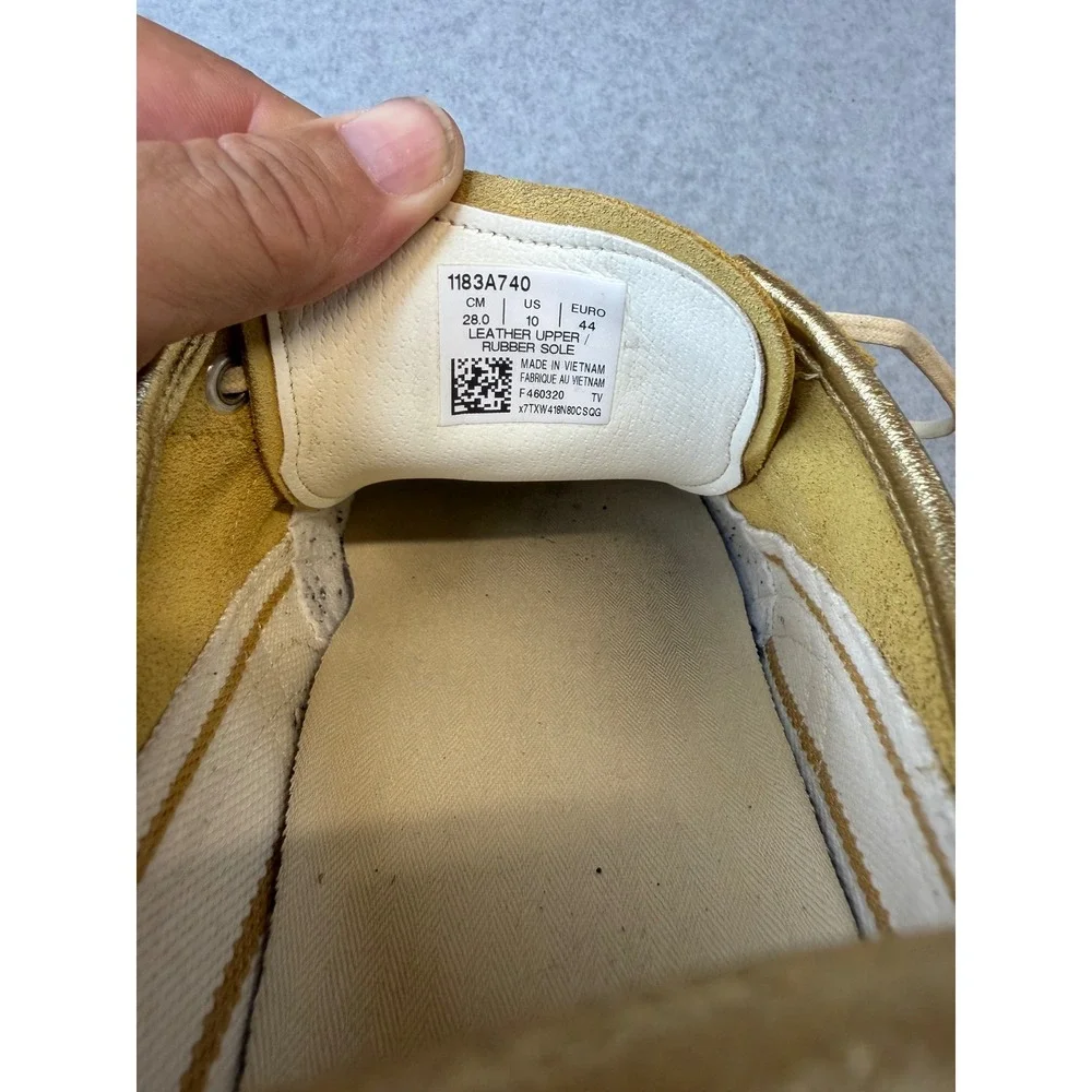 Onitsuka Tiger Mexico 66 Metallic Gold Low Top Sneakers Mens